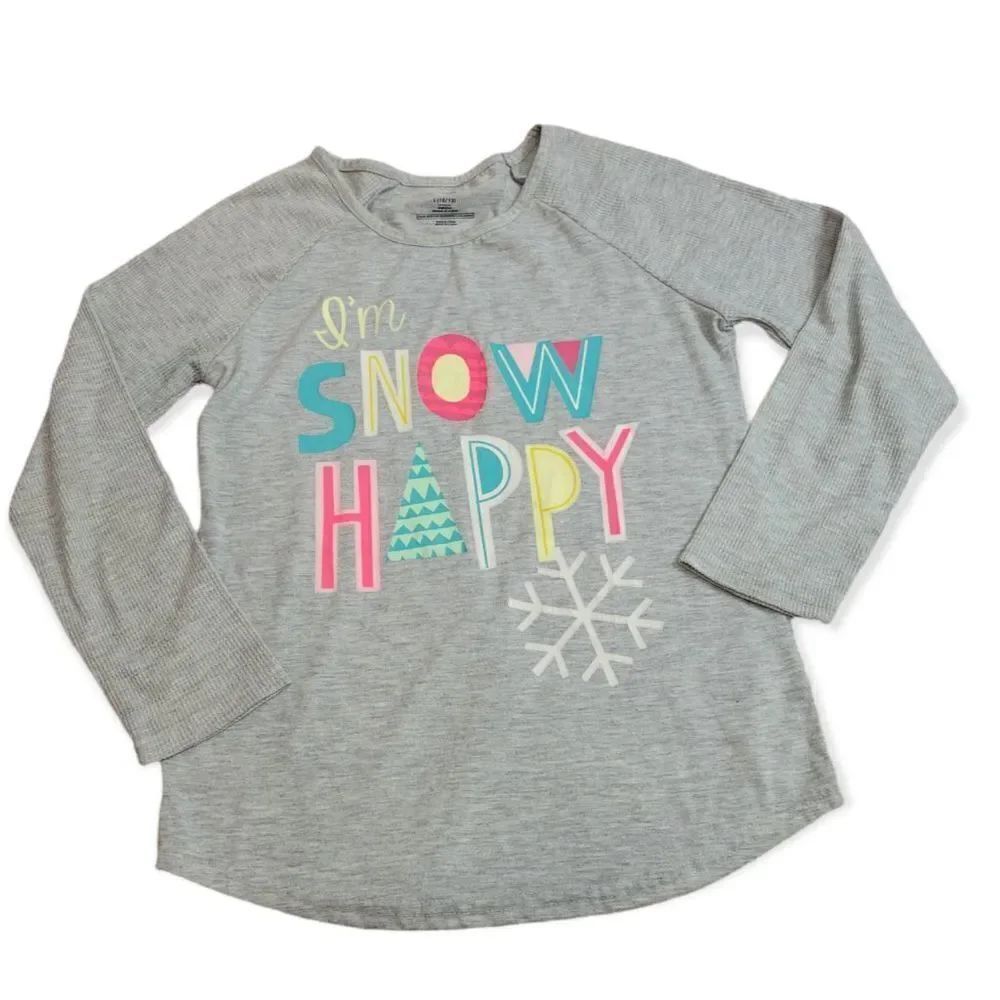 Cat & Jack "I'm snow happy" shirt L10/12